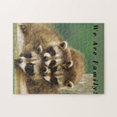 Puzzle de Racoon de famille (Horizontal)