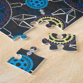 Puzzle de rangée de mandala de bicyclette (Côté)