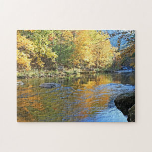 Puzzle de réflexions de rivière
