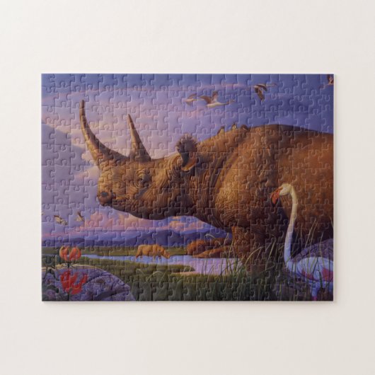 Puzzle de rhinocéros (Horizontal)