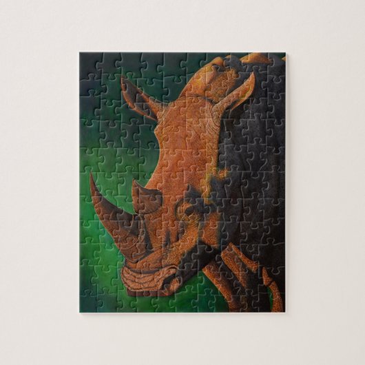 Puzzle de rhinocéros blanc (Vertical)