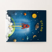 Puzzle de roquettes pour enfants personnalisées (Horizontal)