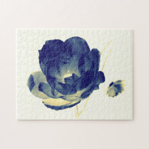 Puzzle de rose de bleu