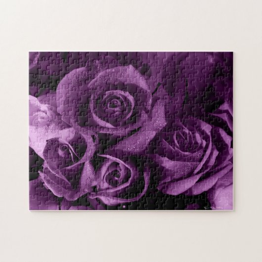 Puzzle de rose de pourpre (Horizontal)