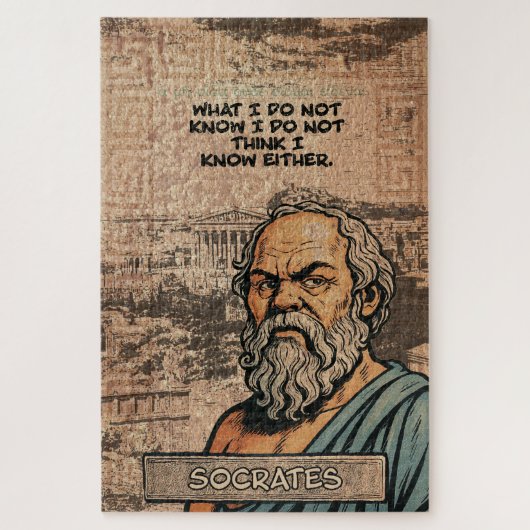 Puzzle de sagesse Socrates - Un cadeau parfait pou (Vertical)