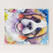 Puzzle de Saint Bernard Dog (Horizontal)