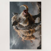 Puzzle de sanglier de l'esprit celtique (Vertical)
