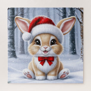 Puzzle de Santa Hat Bunny