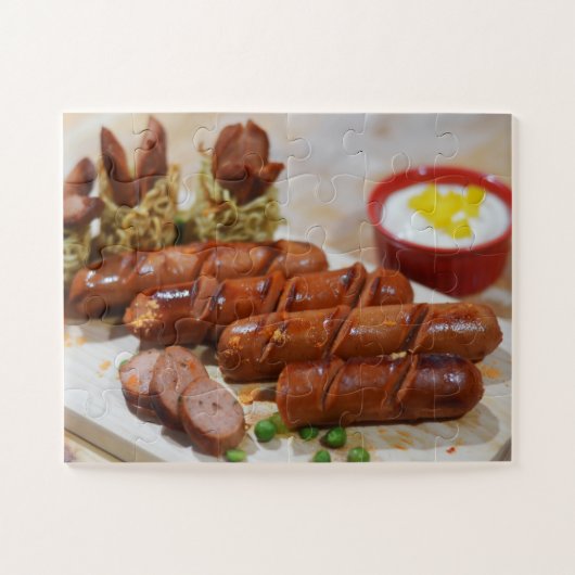 Puzzle de saucisse de boeuf (Horizontal)