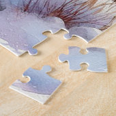 Puzzle de scène de lac hivernal (Côté)