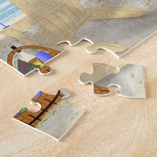 Puzzle de scène de plage (Côté)