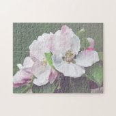 Puzzle de scie de pomme en fleurs (Horizontal)