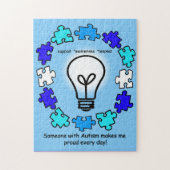 Puzzle de sensibilisation sur l'autisme (Vertical)