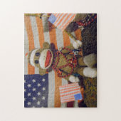 Puzzle de singe de chaussette (Vertical)