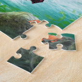 Puzzle de sirène rose (Côté)