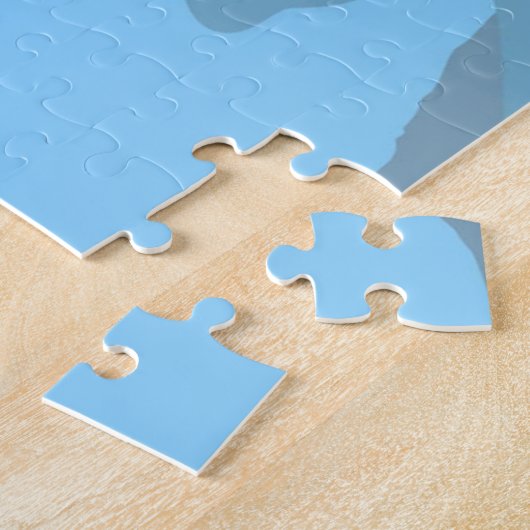 Puzzle de ski de cochon et de renard (Côté)