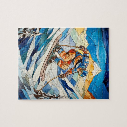 Puzzle de ski de descente (Horizontal)