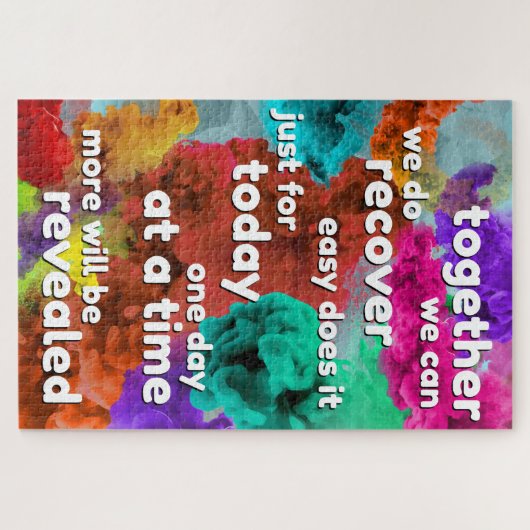 Puzzle de slogan de récupération (Horizontal)