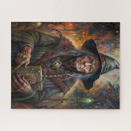 Puzzle de sorcière d'Halloween (Horizontal)