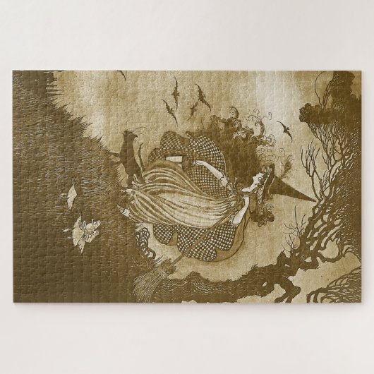 Puzzle de Sorcière rétro (Horizontal)