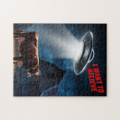 Puzzle de soucoupe volante UFO - Alien de la renco (Horizontal)