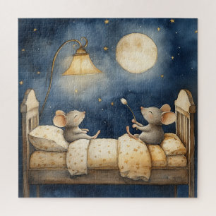 Puzzle de souris au coucher
