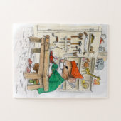 Puzzle de souris d'Elf de fabricant de jouets (Horizontal)