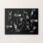 Puzzle de squelette de chat (Horizontal)