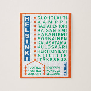 Puzzle de stations de métro de Helsinki