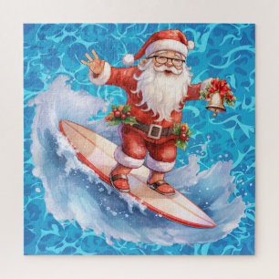 Puzzle de surf Père Noël