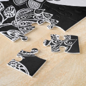 Puzzle de tabagisme de femme (Côté)