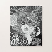 Puzzle de tabagisme de femme (Vertical)