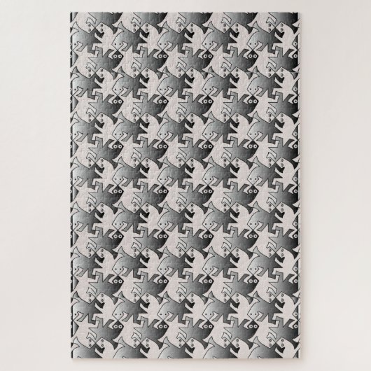puzzle de tessellation de grenouille (Vertical)