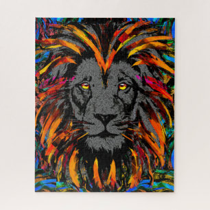 Puzzle de tête de lion Orange Lion Puzzle