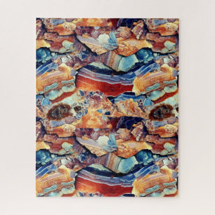 Puzzle de texture de sédimentation géologique