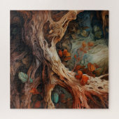 Puzzle de texture en bois Abstrait (Horizontal)