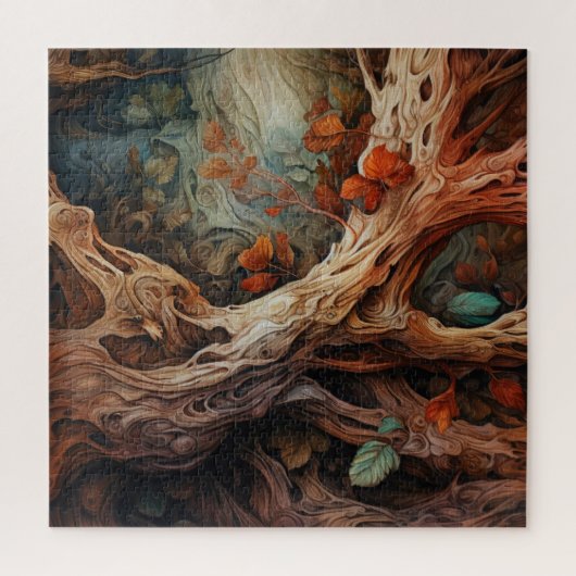 Puzzle de texture en bois Abstrait (Vertical)