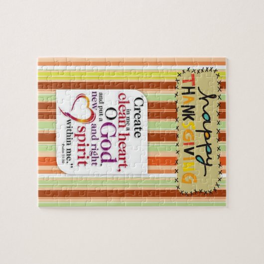 Puzzle de Thanksgiving (Horizontal)