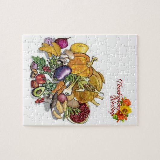 Puzzle de Thanksgiving (Horizontal)