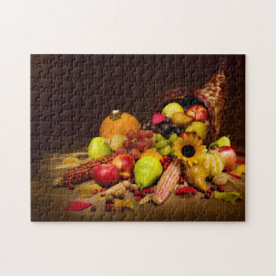 Puzzle de thanksgiving de corne d'abondance