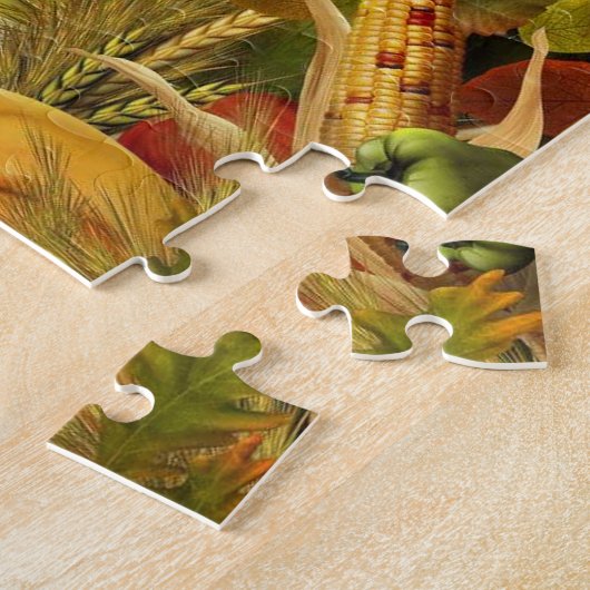 Puzzle de thanksgiving de corne d'abondance (Côté)