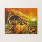 Puzzle de thanksgiving de corne d'abondance (Horizontal)