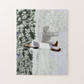Puzzle de tigre blanc neige (Vertical)