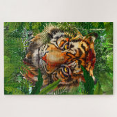 Puzzle de Tigre de la Jungle | Puzzle de tigre col (Horizontal)
