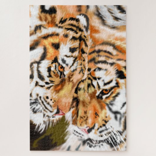 Puzzle de tigre en couple (Vertical)
