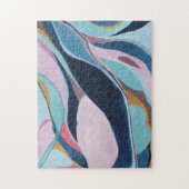 Puzzle de toile abstraite aquarelle colorée (Vertical)