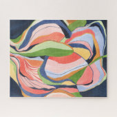 Puzzle de toile abstraite aquarelle colorée (Horizontal)