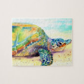 Puzzle de tortue de mer hawaïenne bronzer (Horizontal)