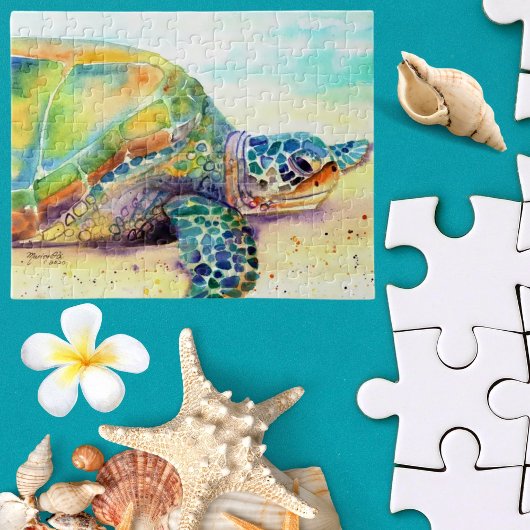 Puzzle de tortue de mer hawaïenne bronzer