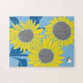 Puzzle de tournesol 11x14 pour les aveugles de cou (Horizontal)